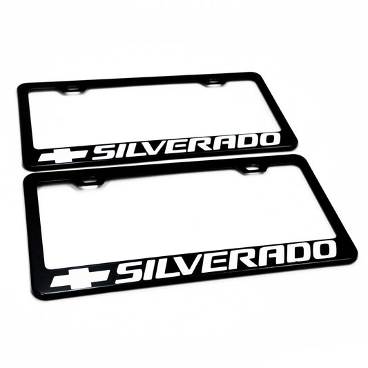 Stainless Steel License Plate Frame Holder Fits For CHEVROLET SILVERADO