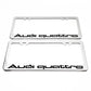 Stainless Steel License Plate Frame Holder Fits For AUDI QUATTRO