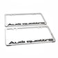 Stainless Steel License Plate Frame Holder Fits For AUDI QUATTRO