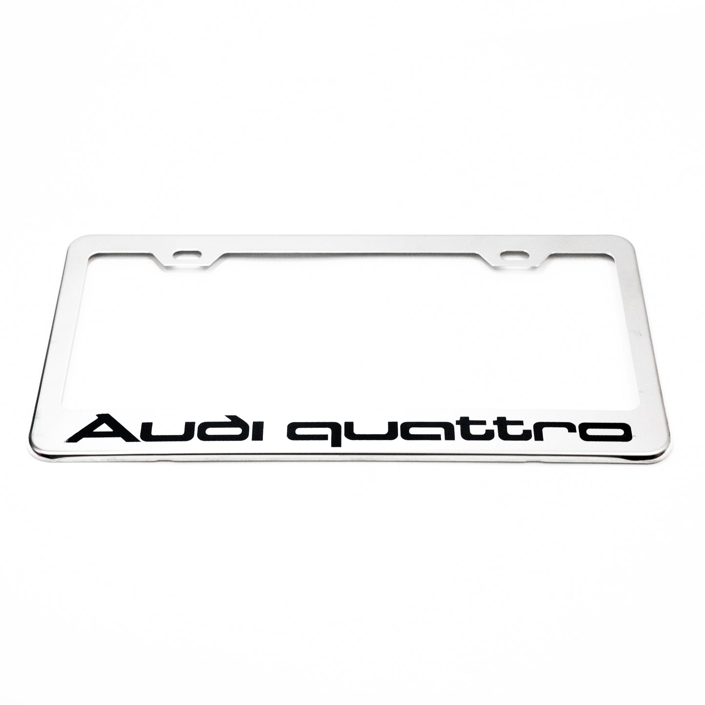 Stainless Steel License Plate Frame Holder Fits For AUDI QUATTRO