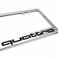 Stainless Steel License Plate Frame Holder Fits For AUDI QUATTRO