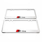 Stainless Steel License Plate Frame Holder Fits For AUDI S LINE