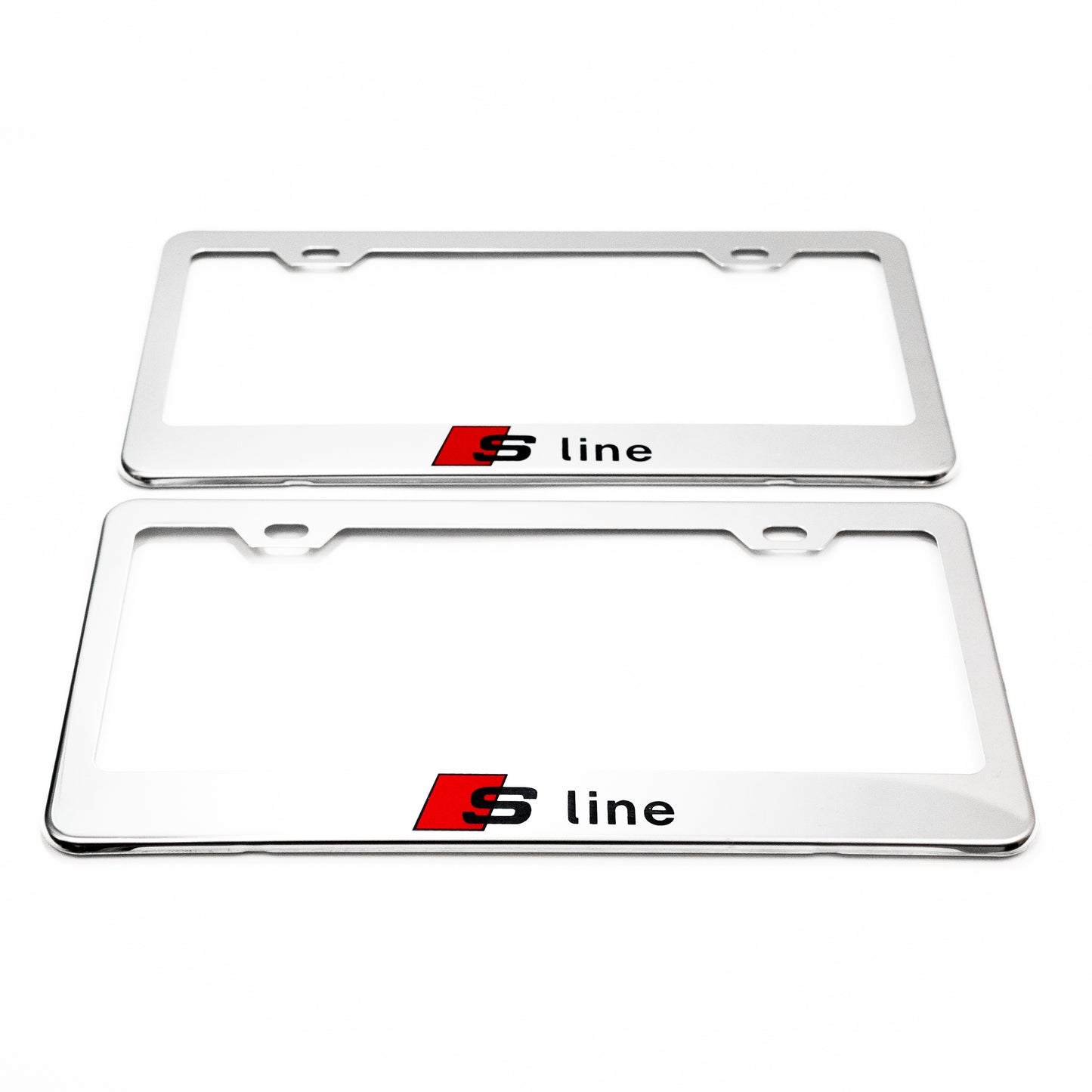 Stainless Steel License Plate Frame Holder Fits For AUDI S LINE