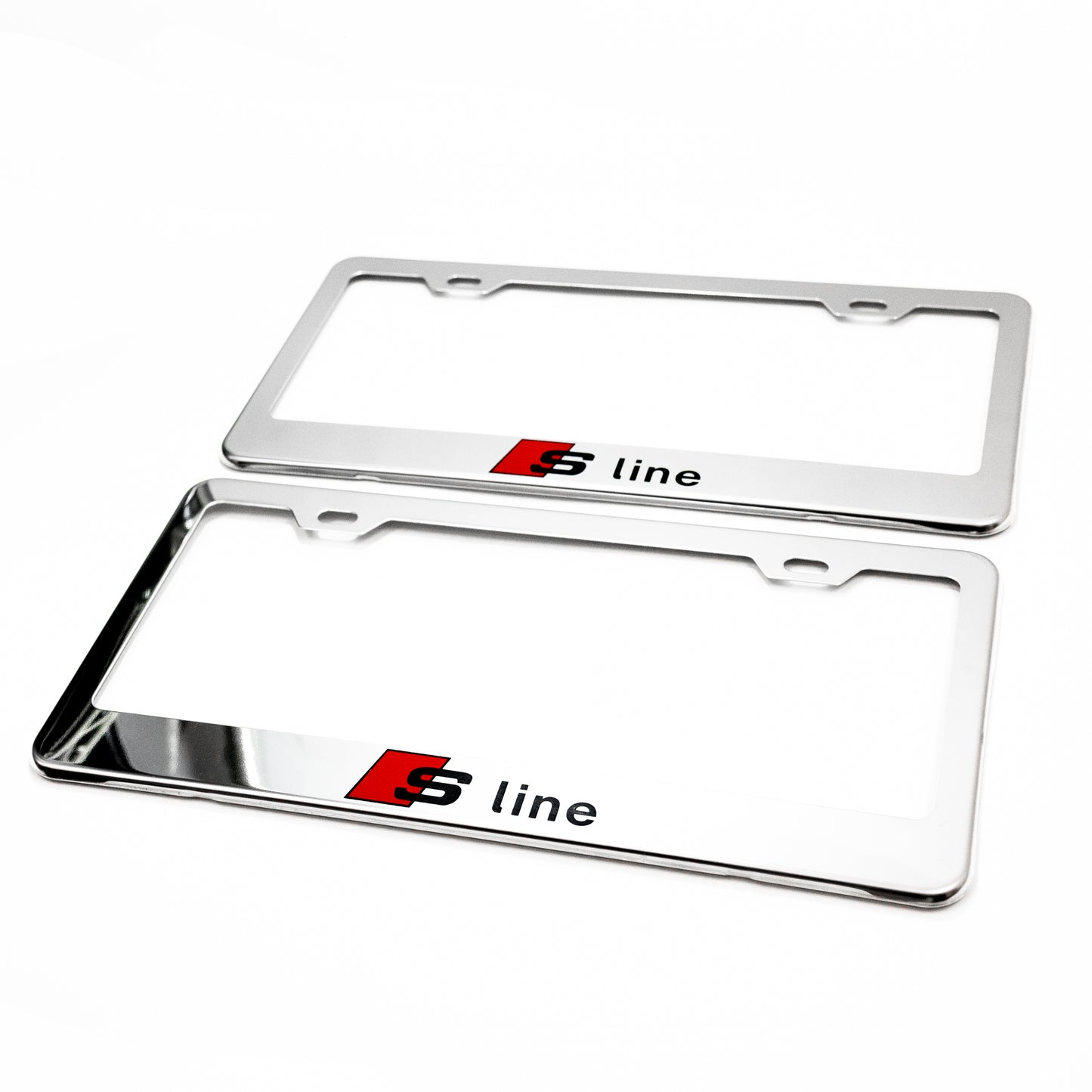 Stainless Steel License Plate Frame Holder Fits For AUDI S LINE