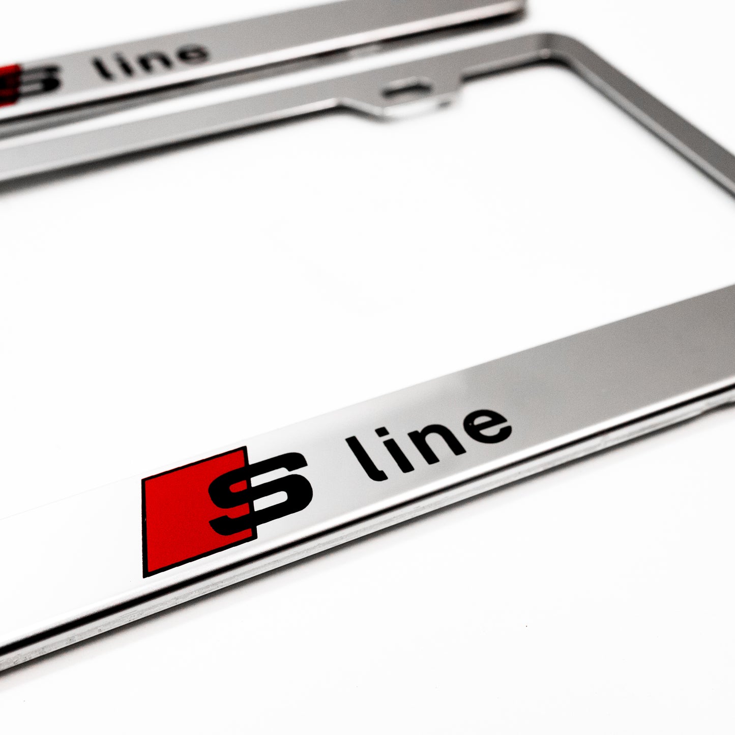 Stainless Steel License Plate Frame Holder Fits For AUDI S LINE