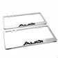 Stainless Steel License Plate Frame Holder Fits For AUDI