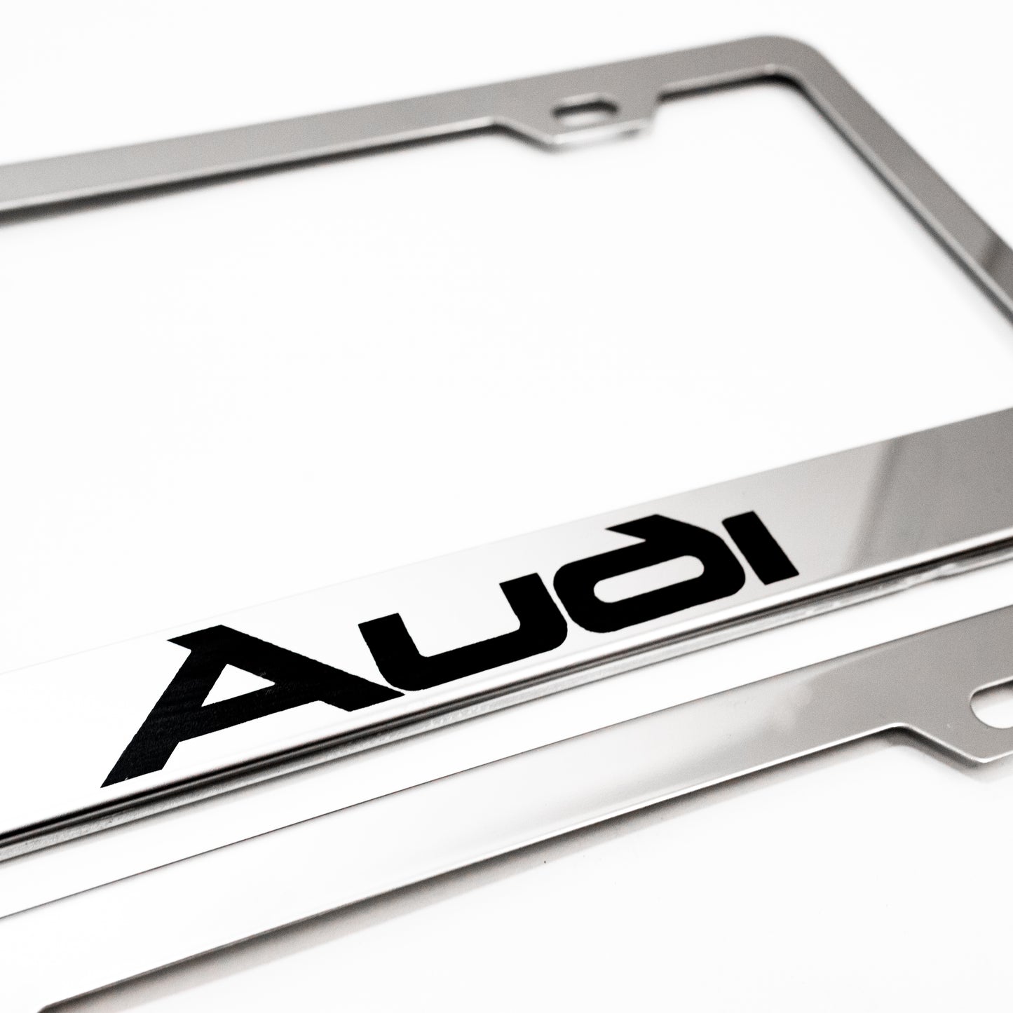 Stainless Steel License Plate Frame Holder Fits For AUDI