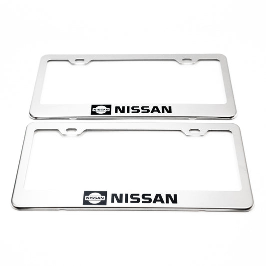 Stainless Steel License Plate Frame Holder Fits For NISSAN