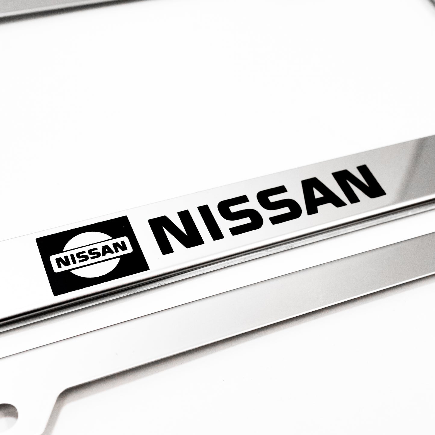 Stainless Steel License Plate Frame Holder Fits For NISSAN