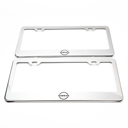 Stainless Steel License Plate Frame Holder Fits For NISSAN