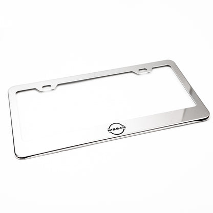 Stainless Steel License Plate Frame Holder Fits For NISSAN