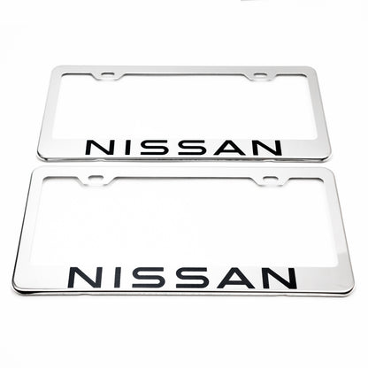 Stainless Steel License Plate Frame Holder Fits For NISSAN
