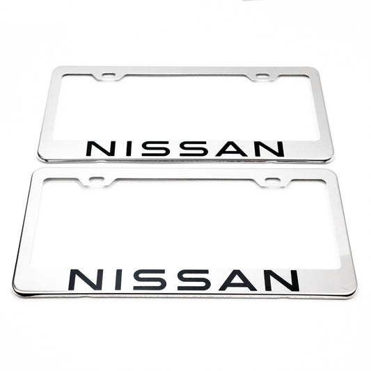 Stainless Steel License Plate Frame Holder Fits For NISSAN