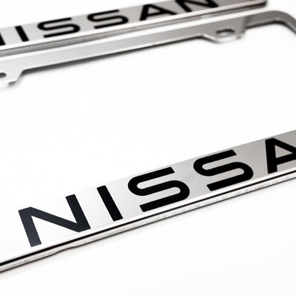 Stainless Steel License Plate Frame Holder Fits For NISSAN