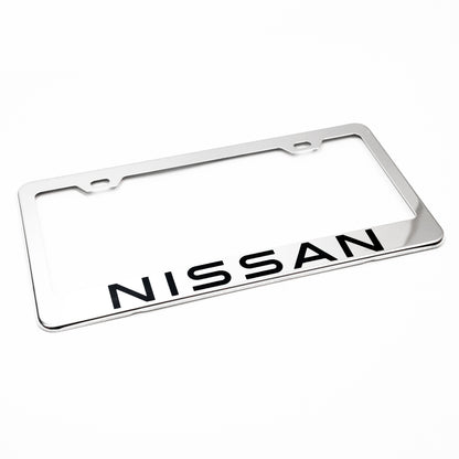 Stainless Steel License Plate Frame Holder Fits For NISSAN