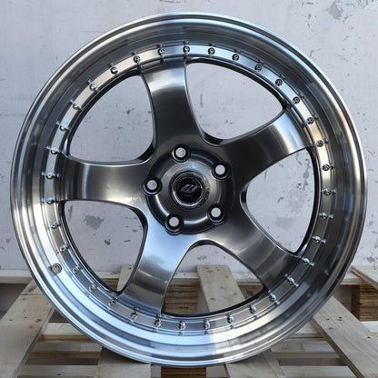 WKS-2 | Work Meister Style Wheels | Hyper Black Machined Lip