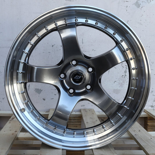 WKS-2 | Work Meister Style Wheels | Hyper Black Machined Lip