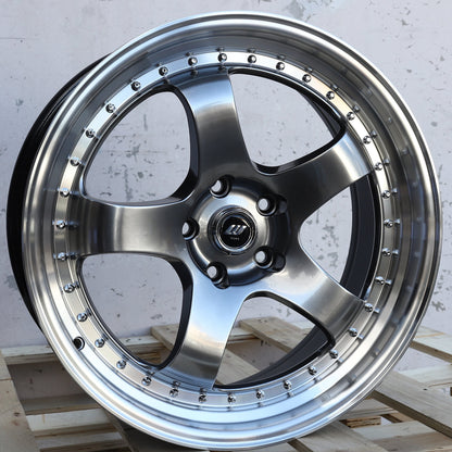 WKS-2 | Work Meister Style Wheels | Hyper Black Machined Lip
