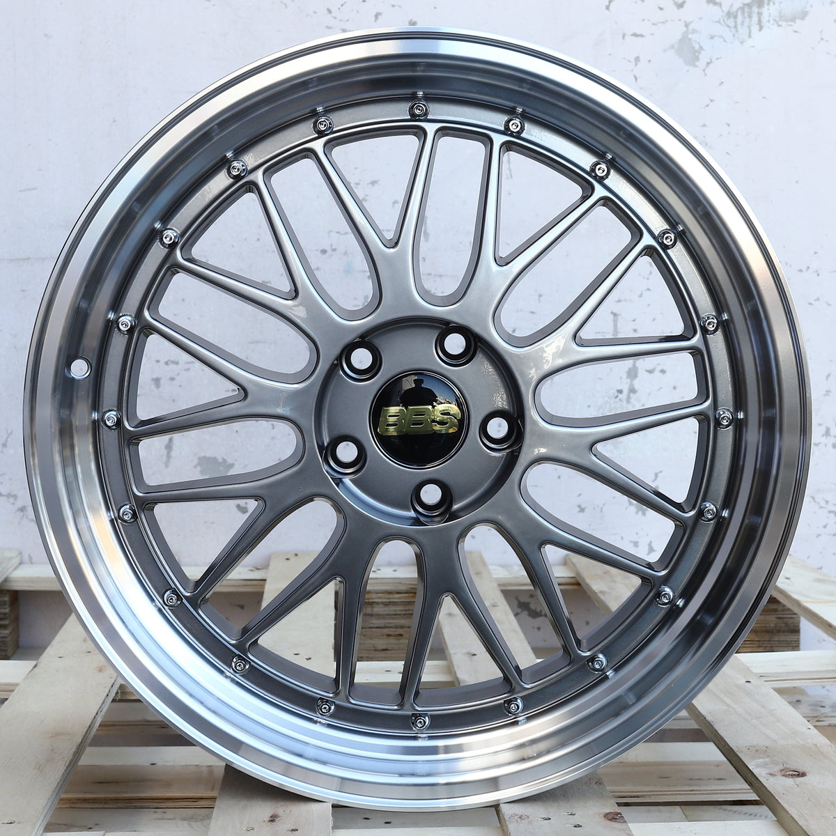 BTS-2 | BBS LM Style Wheels | Hyper Black Machined Lip