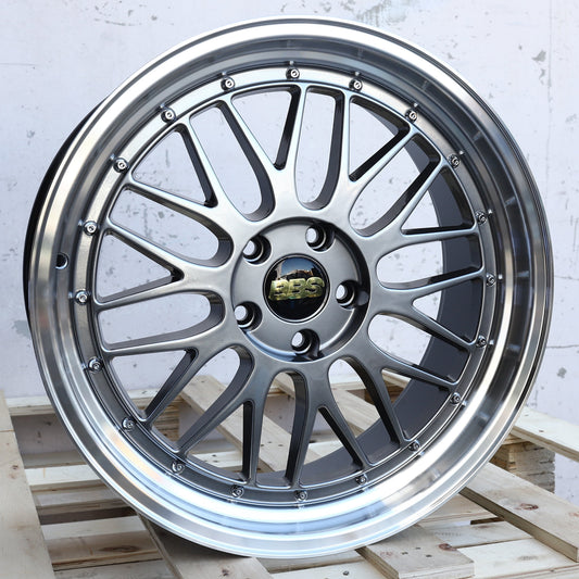BTS-2 | BBS LM Style Wheels | Hyper Black Machined Lip