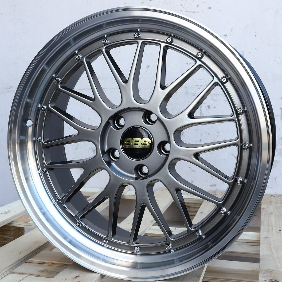 BTS-2 | BBS LM Style Wheels | Hyper Black Machined Lip