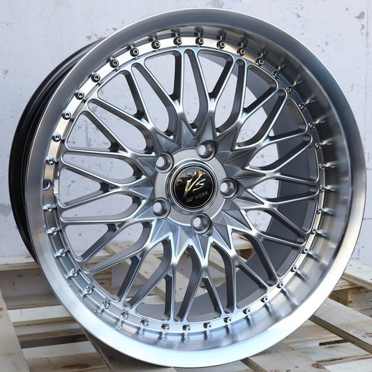 WKS-1 | Work VS-XV Style Wheels | Hyper Black Machined Lip
