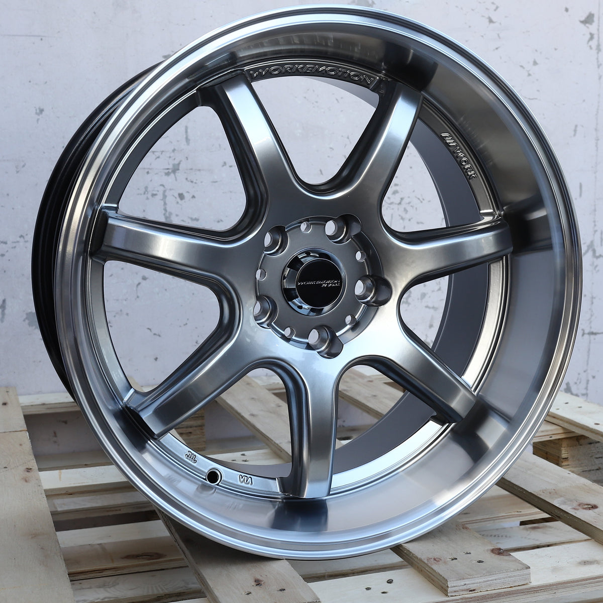 WKS-7 | Work Emotion T7R Style Wheels | Hyper Black Machined Lip