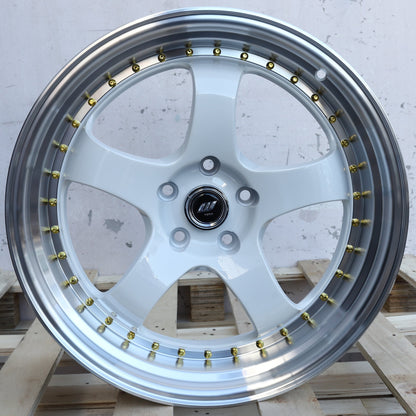 WKS-2 | Work Meister Style Wheels | White Machined Lip