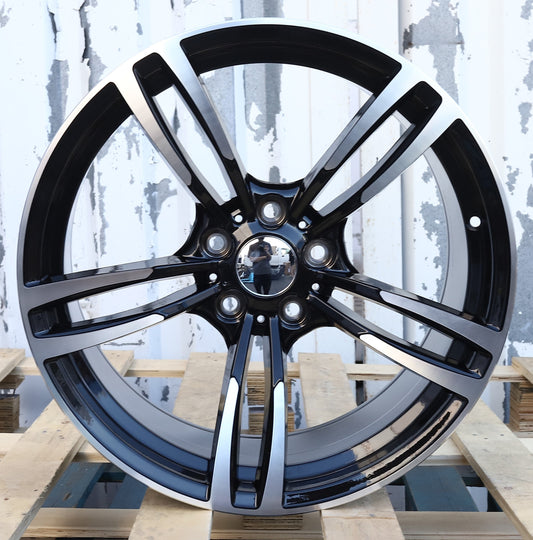 473 Style Black Machined Face Wheels
