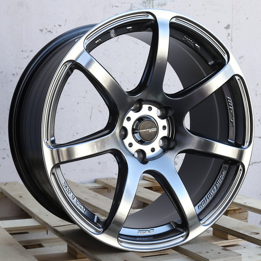 WORK T7R Style Hyper Black Wheels
