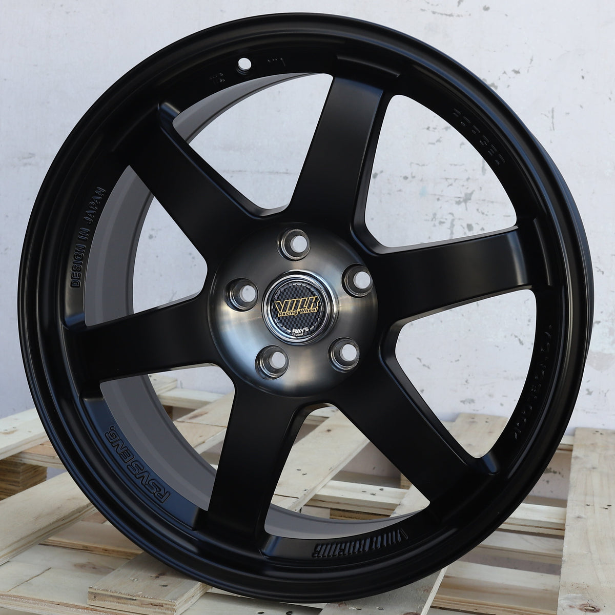 RA-1 | Volk Rays TE37 Style Wheels | Matte Black Machined Center