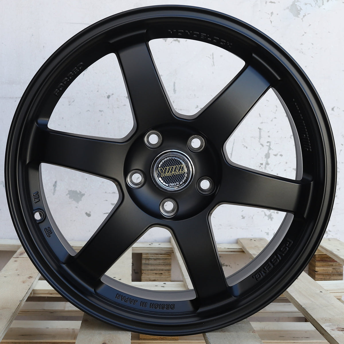 RA-1 | Volk Rays TE37 Style Wheels | Matte Black