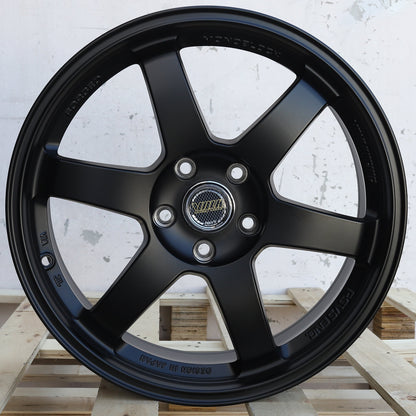 RA-1 | Volk Rays TE37 Style Wheels | Matte Black