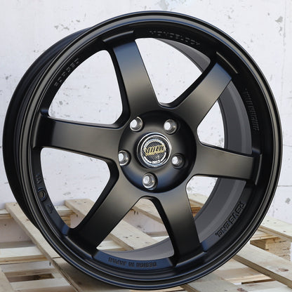 RA-1 | Volk Rays TE37 Style Wheels | Matte Black