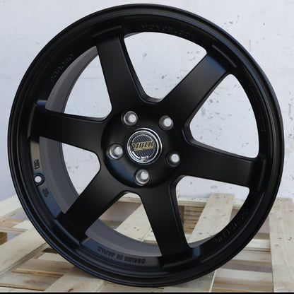 RA-1 | Volk Rays TE37 Style Wheels | Matte Black