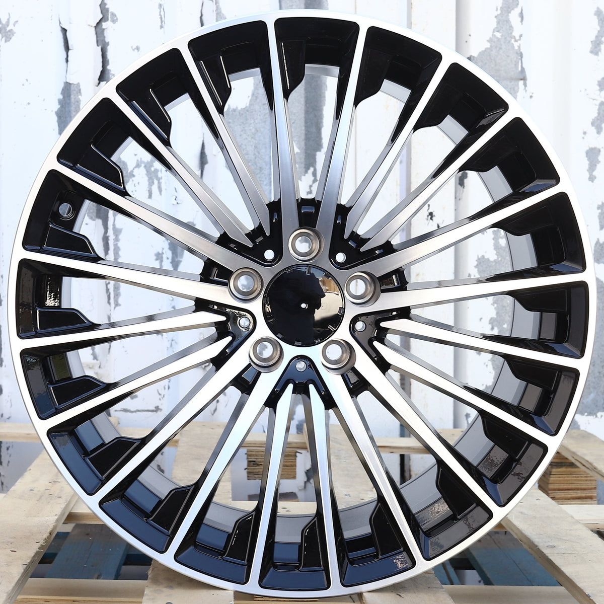 MB09 | 2025 Mercedes Turbine Style Wheels | Black Machined Face