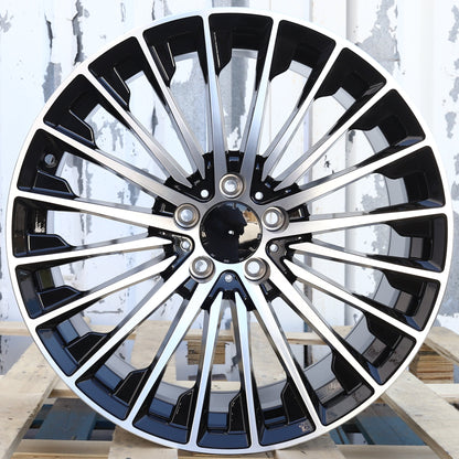 MB09 | 2025 Mercedes Turbine Style Wheels | Black Machined Face