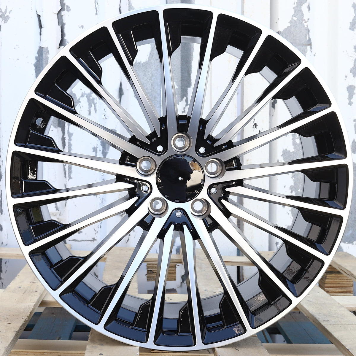 MB09 | 2025 Mercedes Turbine Style Wheels | Black Machined Face