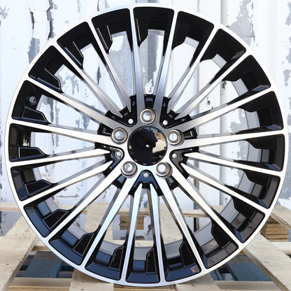 MB09 | 2025 Mercedes Turbine Style Wheels | Black Machined Face