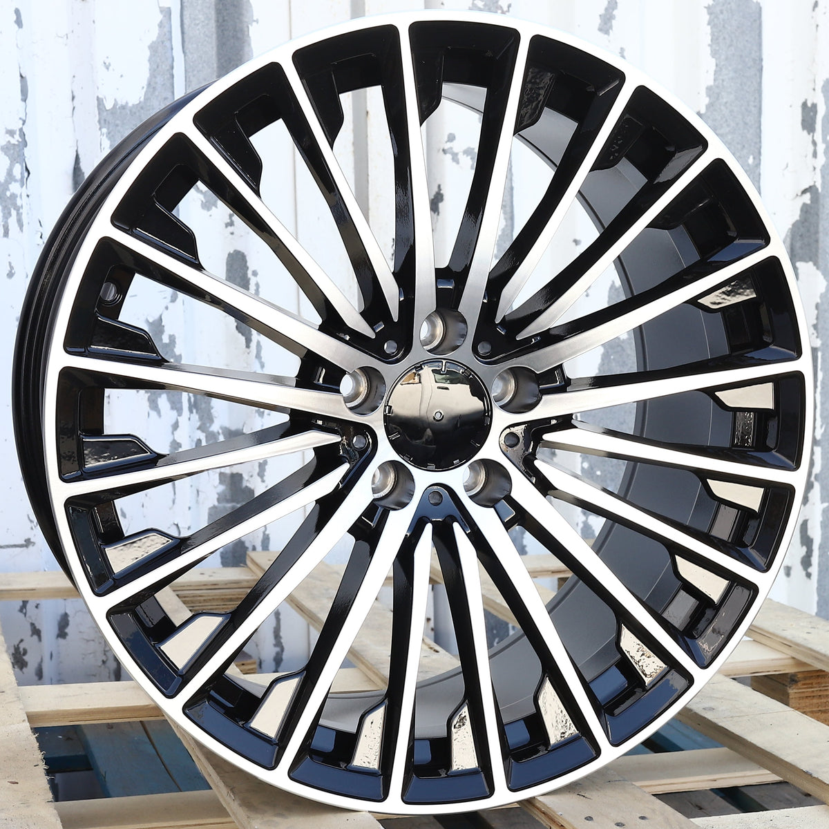 MB09 | 2025 Mercedes Turbine Style Wheels | Black Machined Face