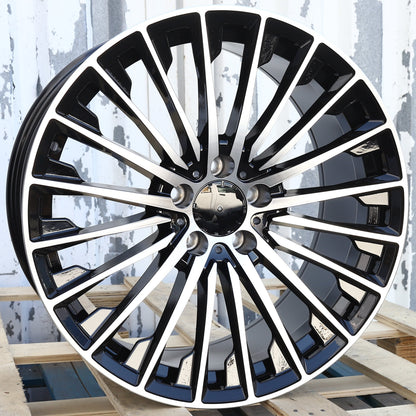 MB09 | 2025 Mercedes Turbine Style Wheels | Black Machined Face