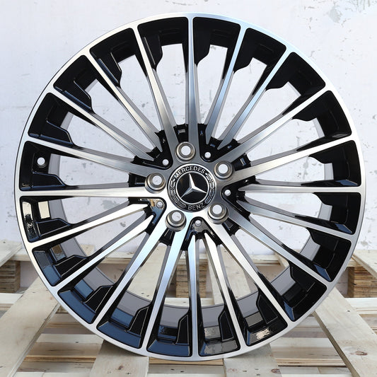 2025 Turbine Style Black Machined Face Wheels