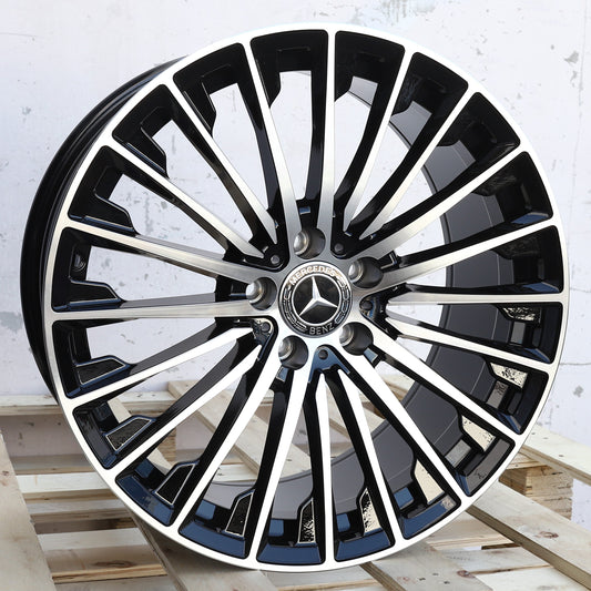 2025 Turbine Style Black Machined Face Wheels