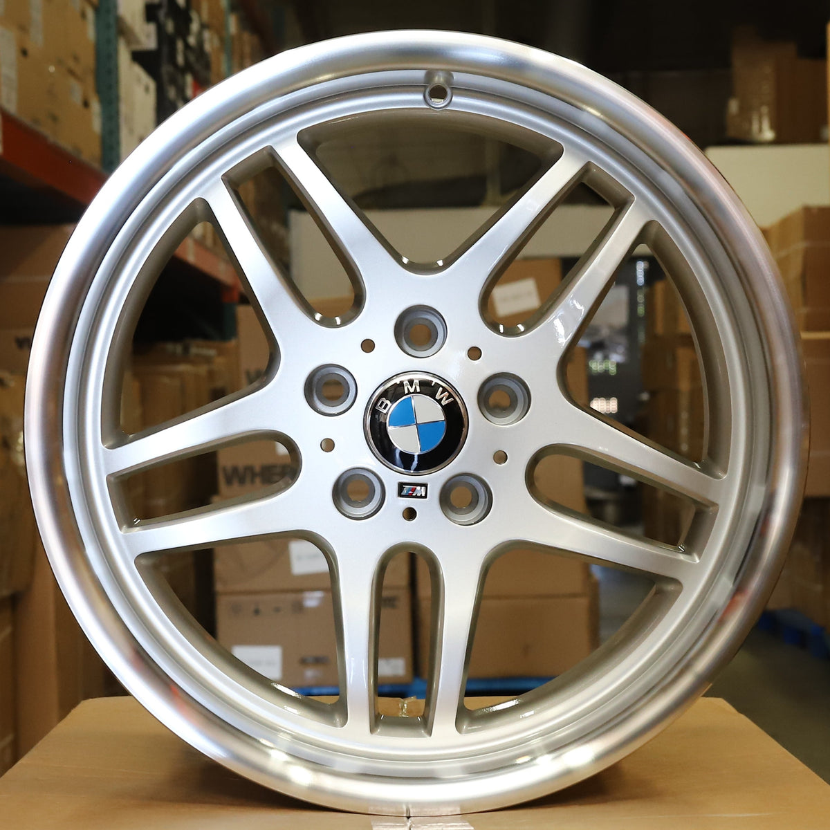 MS01 | BMW M Parallel 37 Style Wheels | Silver Machined Lip