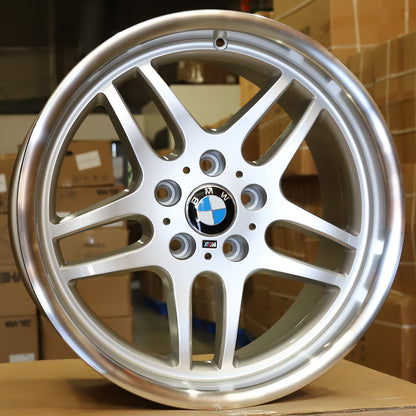MS01 | BMW M Parallel 37 Style Wheels | Silver Machined Lip
