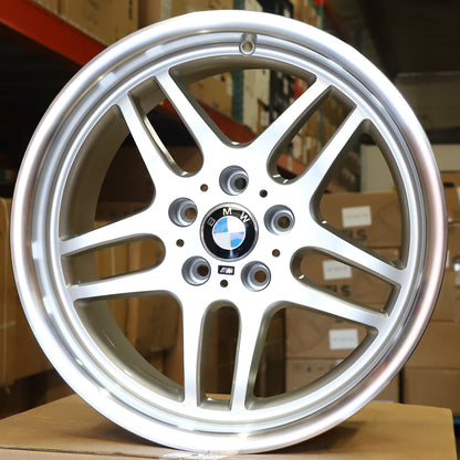 MS01 | BMW M Parallel 37 Style Wheels | Silver Machined Lip