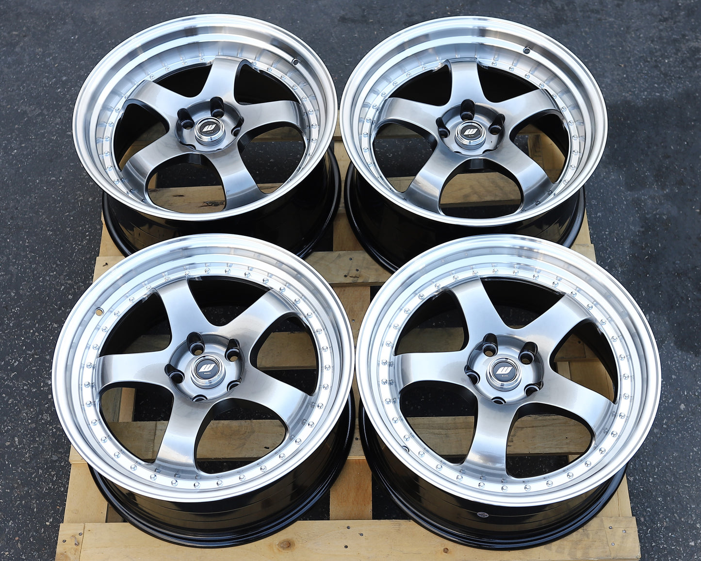 WKS-2 | WORK MEISTER Style Wheels Hyper Black Machined Lip