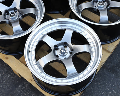 WKS-2 | WORK MEISTER Style Wheels Hyper Black Machined Lip