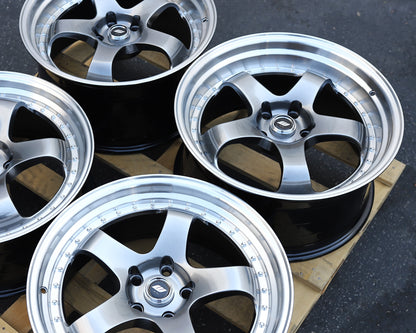 WKS-2 | WORK MEISTER Style Wheels Hyper Black Machined Lip