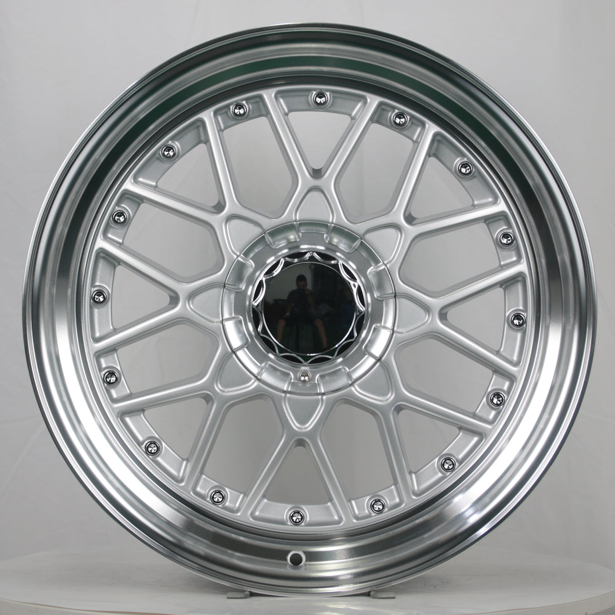 BTS-3 | BBS RS2 Style Wheels | Silver Machined Lip w/ Chrome Rivets